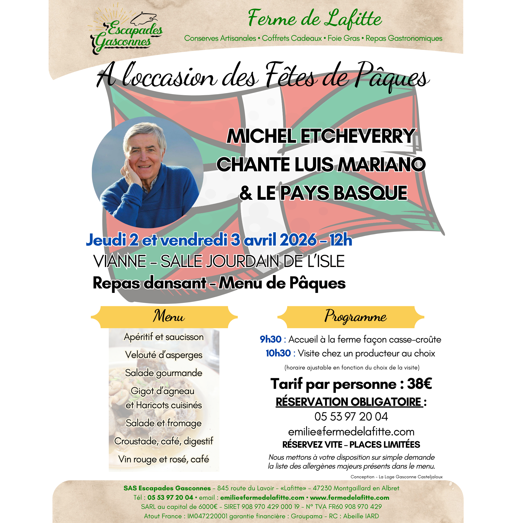 Michel Etcheverry chante Luis Mariano &amp; Le Pays Basque 