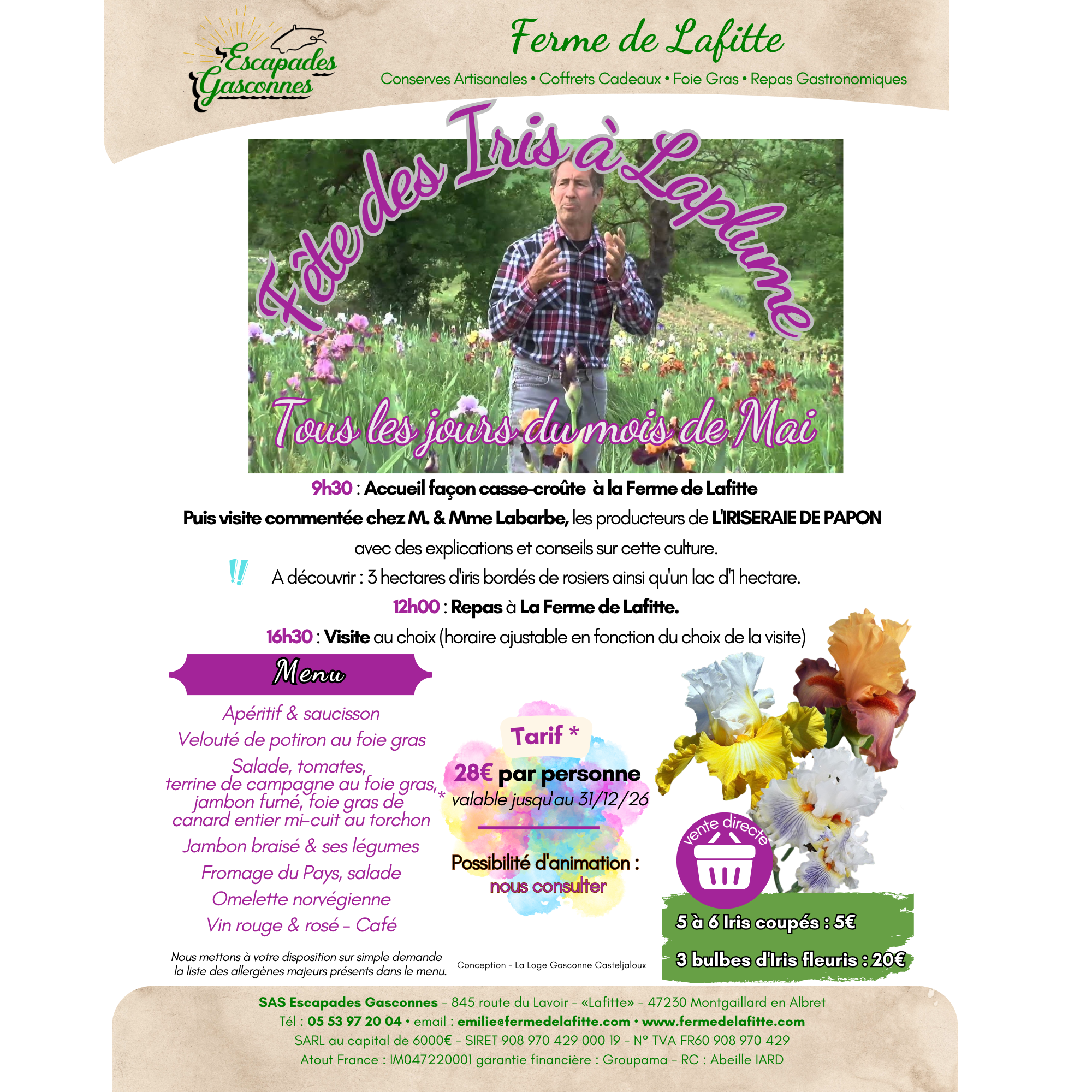 Fête de  l'Iris à Laplume